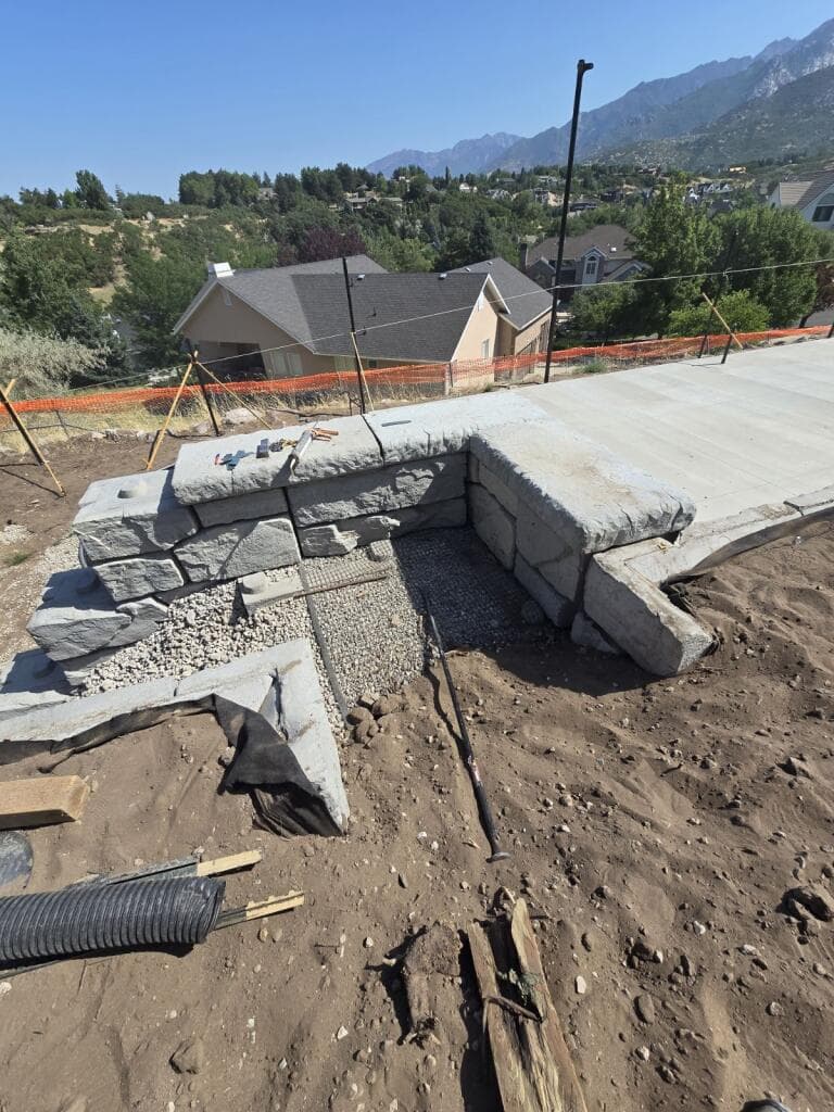 Gallery photos for Tiered Stone Retaining Walls Built to Handle Serious Slopes: Image #4