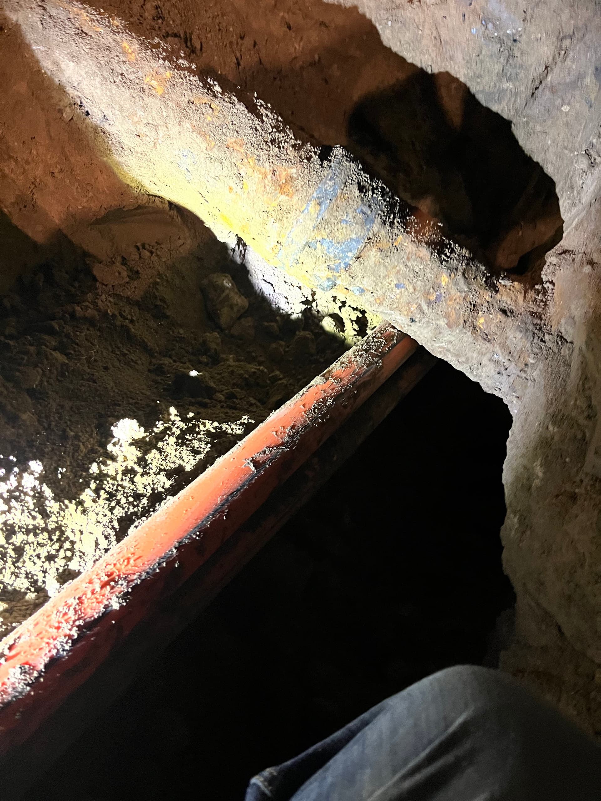 Gallery photos for Sewer Line Repair After Fiber Optic Crew Struck Underground Pipe: Image #3