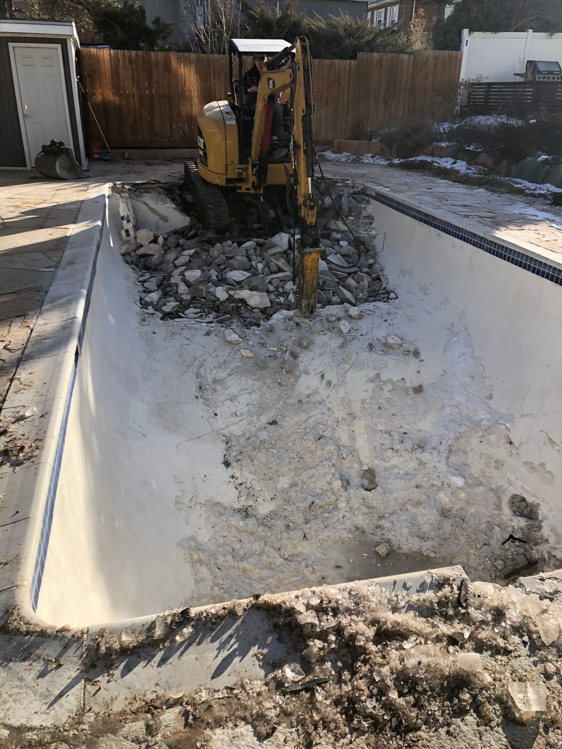 Leaking Pool Removed to Reclaim Backyard Space image