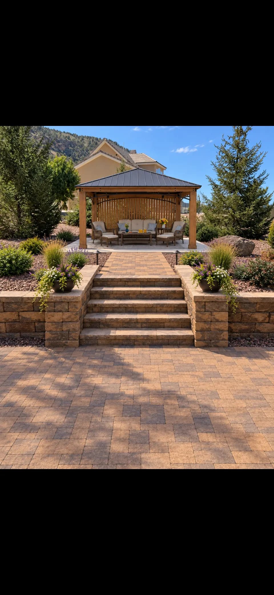 Gallery photos for Backyard Landscaping and Retaining Wall Progress in New Harmony: Image #3
