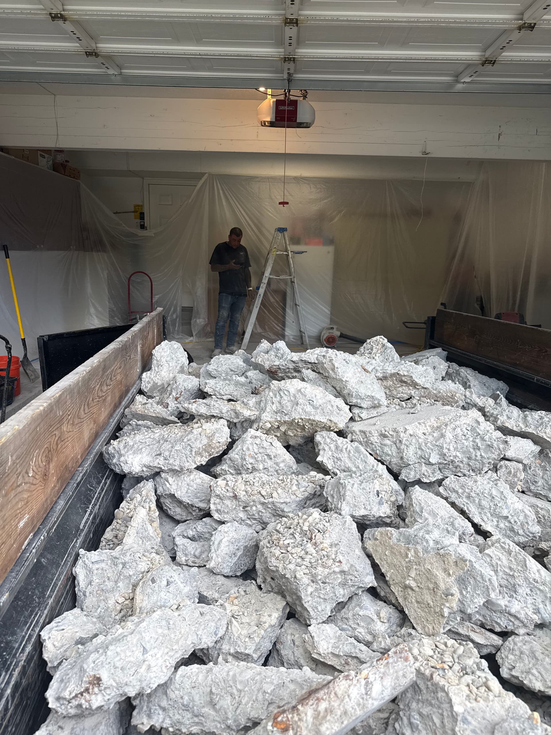 Gallery photos for Old Cracked Garage Slab Removed and Replaced the Right Way: Image #2