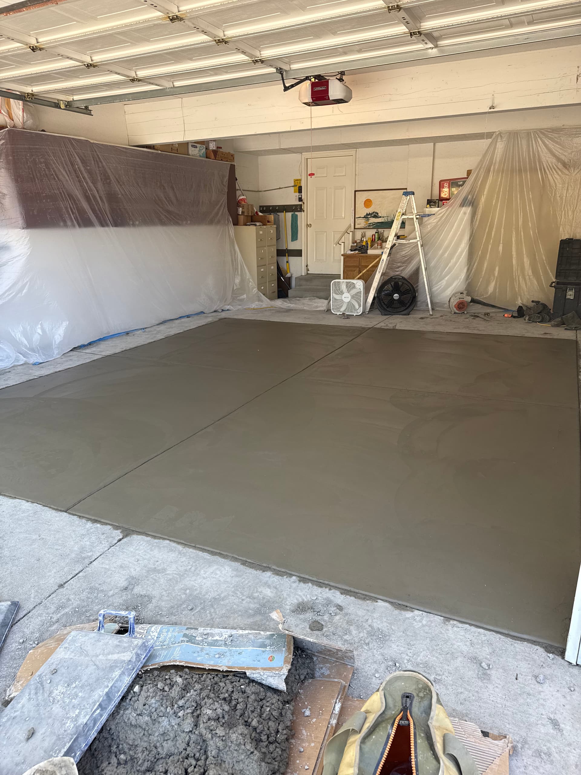 Old Cracked Garage Slab Removed and Replaced the Right Way image